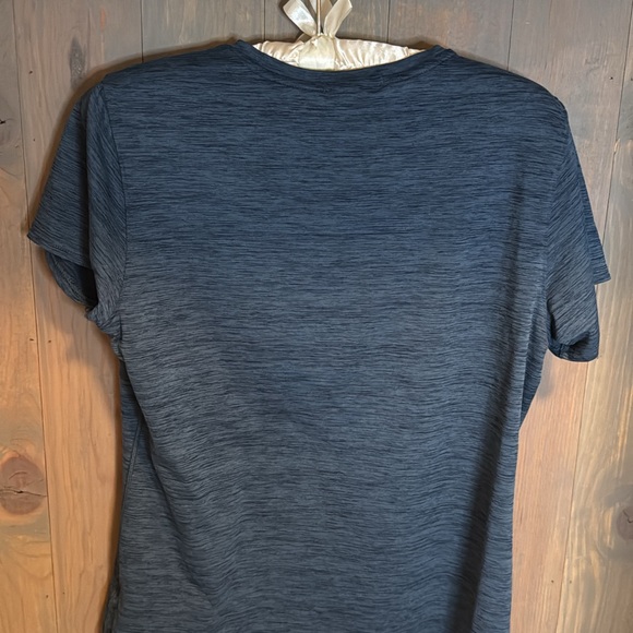 Brooks Let’s Run There Tee Navy Graphic Womens Medium - Picture 2 of 2